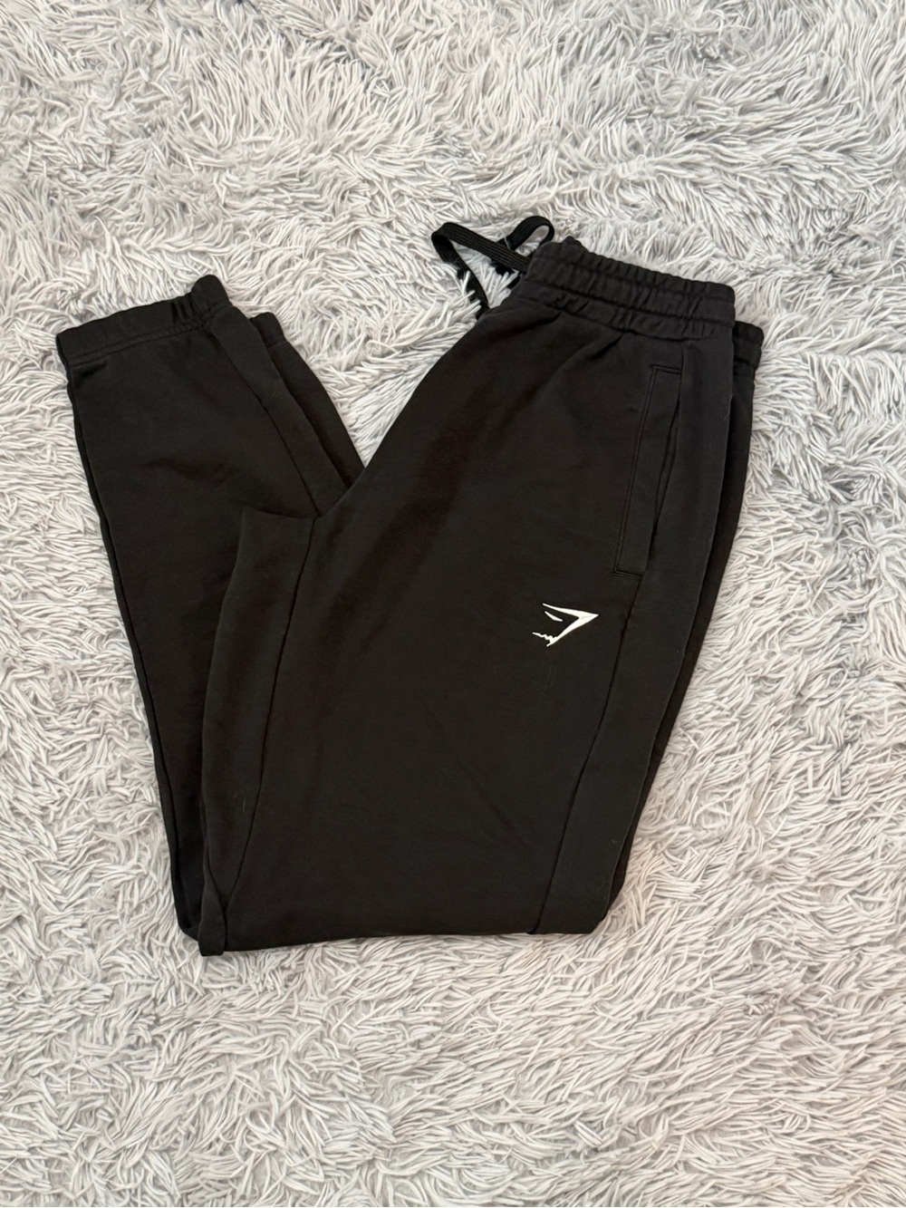 Men's Gym Shark Black Jogger Sweatpants - Gym Performance